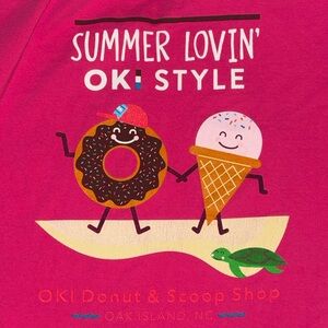 OKI Donut & Scoop Shop Oak Island, NC t-shirt